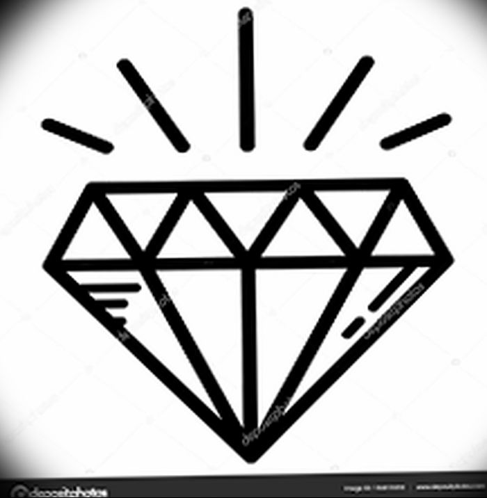 Photo tattoo diamond от 08.09.2018 №159 - drawing example - tattoovalue.net