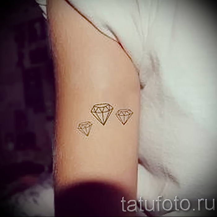Photo tattoo diamond от 08.09.2018 №219 - drawing example - tattoovalue.net