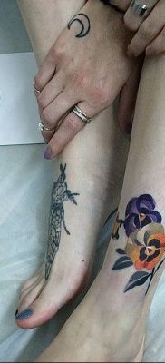 photo tattoo Pansies от 10.09.2018 №002 – example of drawing a tattoo – tattoovalue.net