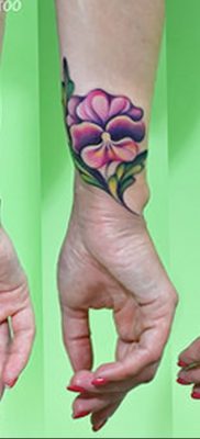 photo tattoo Pansies от 10.09.2018 №010 – example of drawing a tattoo – tattoovalue.net
