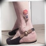 photo tattoo Pansies от 10.09.2018 №020 - example of drawing a tattoo - tattoovalue.net