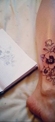 photo tattoo Pansies от 10.09.2018 №021 – example of drawing a tattoo – tattoovalue.net