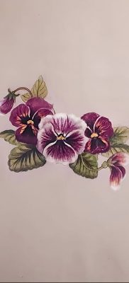 photo tattoo Pansies от 10.09.2018 №022 – example of drawing a tattoo – tattoovalue.net