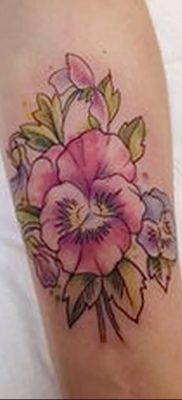 photo tattoo Pansies от 10.09.2018 №025 – example of drawing a tattoo – tattoovalue.net