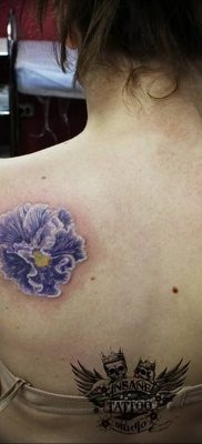 photo tattoo Pansies от 10.09.2018 №028 – example of drawing a tattoo – tattoovalue.net