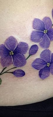 photo tattoo Pansies от 10.09.2018 №030 – example of drawing a tattoo – tattoovalue.net