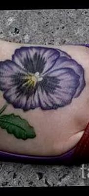 photo tattoo Pansies от 10.09.2018 №035 – example of drawing a tattoo – tattoovalue.net