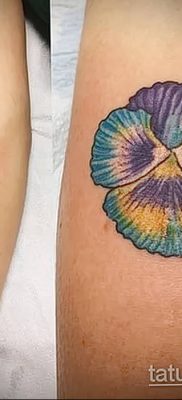 photo tattoo Pansies от 10.09.2018 №057 – example of drawing a tattoo – tattoovalue.net