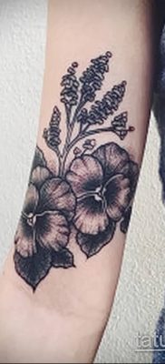 photo tattoo Pansies от 10.09.2018 №058 – example of drawing a tattoo – tattoovalue.net