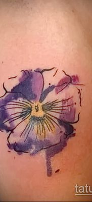 photo tattoo Pansies от 10.09.2018 №059 – example of drawing a tattoo – tattoovalue.net