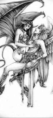 photo tattoo angel and demon от 05.09.2018 №009 – 1 – tattoovalue.net