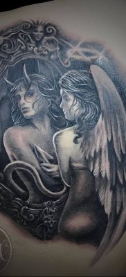 bilde tatovering engel og demon 0 tattoovalue.net