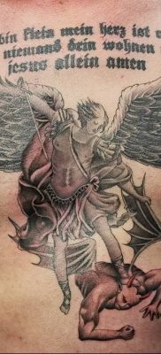  tatouage photo ange et démon от 05.09.2018 №028-1 – tattoovalue.net