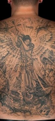  tatouage photo ange et démon от 05.09.2018 №052-1 – tattoovalue.net