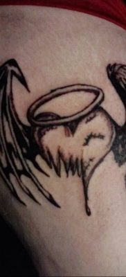 kuva tatuointi enkeli ja demoni от 05.09.2018 №054-1 – tattoovalue.net