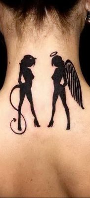 foto da tatuagem de anjo e demônio 02018 0 060 – 1 – tattoovalue.net
