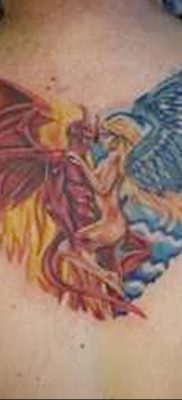 fotografie tetování anděl a démon 0 tattoovalue.net