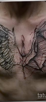 foto da tatuagem de anjo e demônio 0 tattoovalue.net