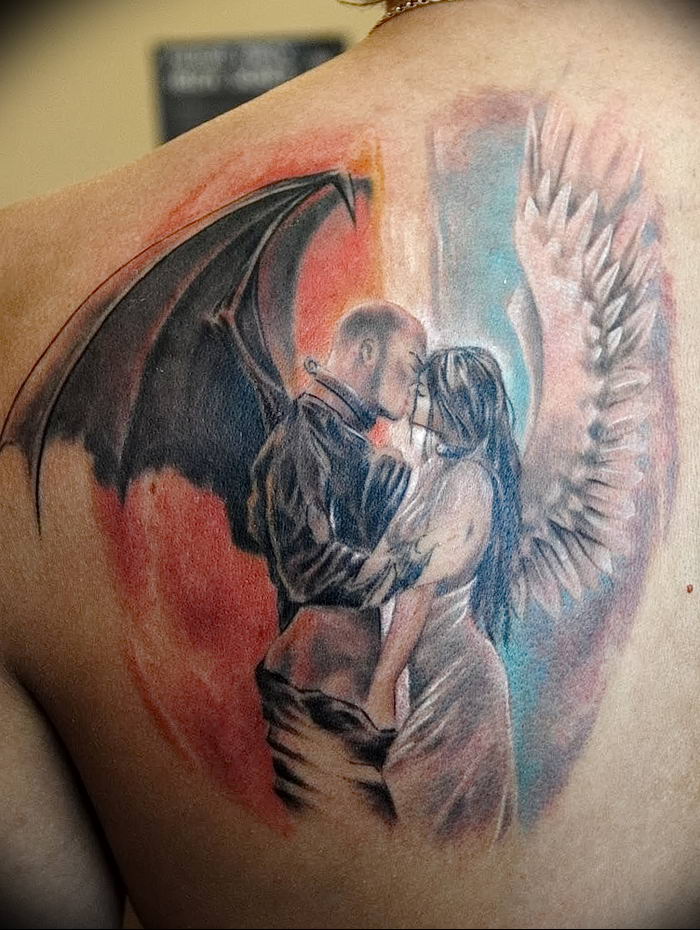 photo tattoo angel and demon от 05.09.2018 №021 - 1 - tattoovalue.net