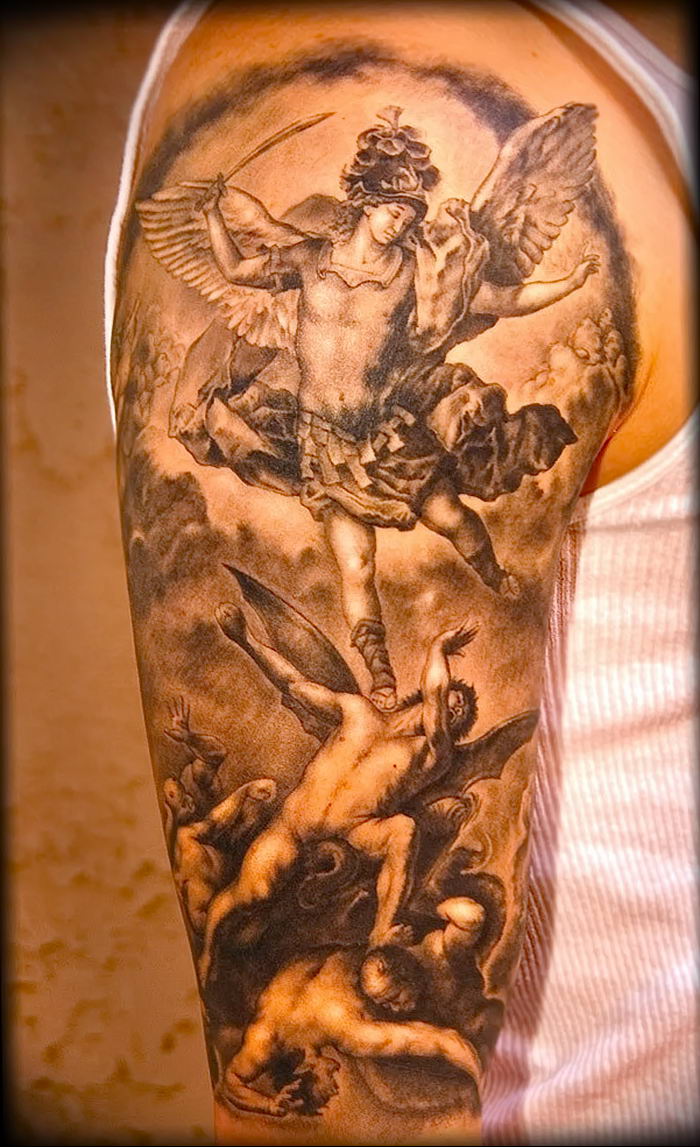 photo tattoo angel and demon от 05.09.2018 №045 - 1 - tattoovalue.net