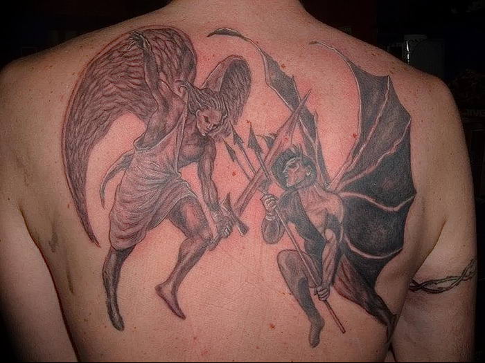 photo tattoo angel and demon от 05.09.2018 №065 - 1 - tattoovalue.net