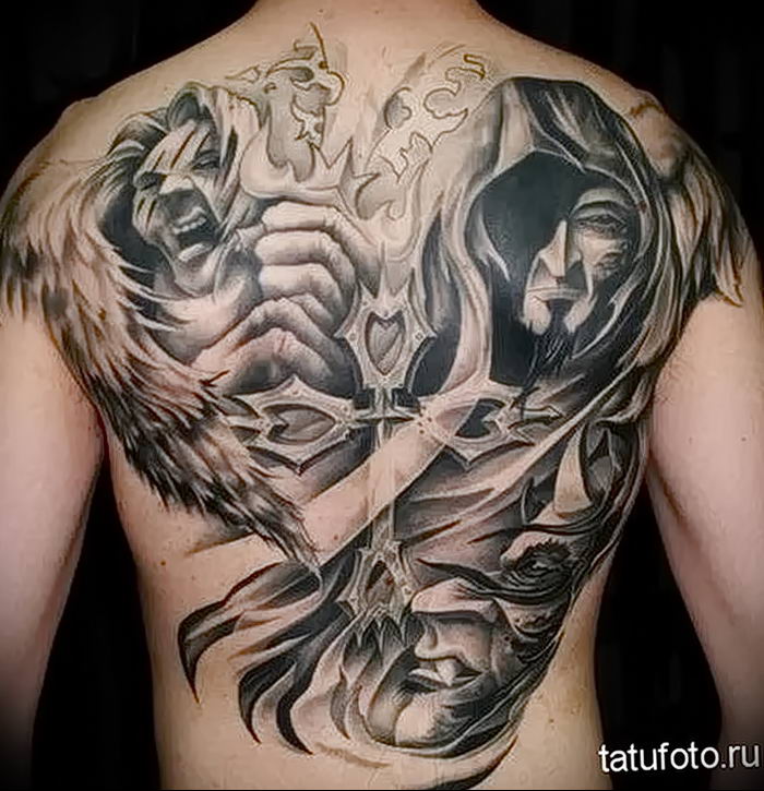 photo tattoo angel and demon от 05.09.2018 №073 - 1 - tattoovalue.net