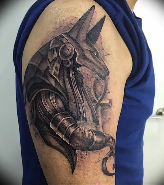 egyptian jackal tattoo