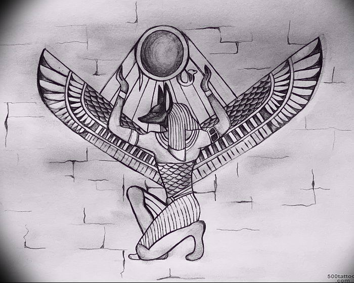 photo tattoo anubis от 25.09.2018 №091 - drawing - egyptian god figure - tattoovalue.net