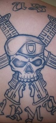 photo tattoo assault rifle tattoo от 05.09.2018 №001 – drawing example – tattoovalue.net