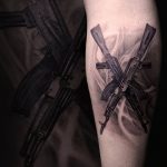 photo tattoo assault rifle tattoo от 05.09.2018 №020 - drawing example - tattoovalue.net
