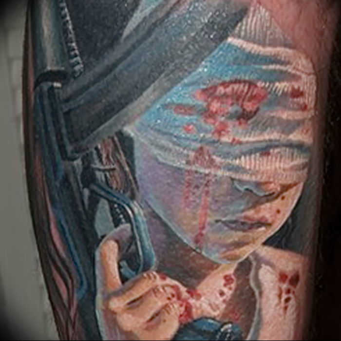 photo tattoo assault rifle tattoo от 05.09.2018 №023 - drawing example - tattoovalue.net