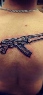 photo tattoo assault rifle tattoo от 05.09.2018 №024 – drawing example – tattoovalue.net