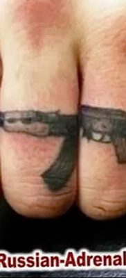 photo tattoo assault rifle tattoo от 05.09.2018 №040 – drawing example – tattoovalue.net