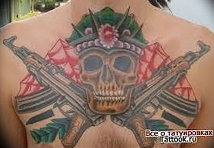 photo tattoo assault rifle tattoo от 05.09.2018 №043 - drawing example - tattoovalue.net