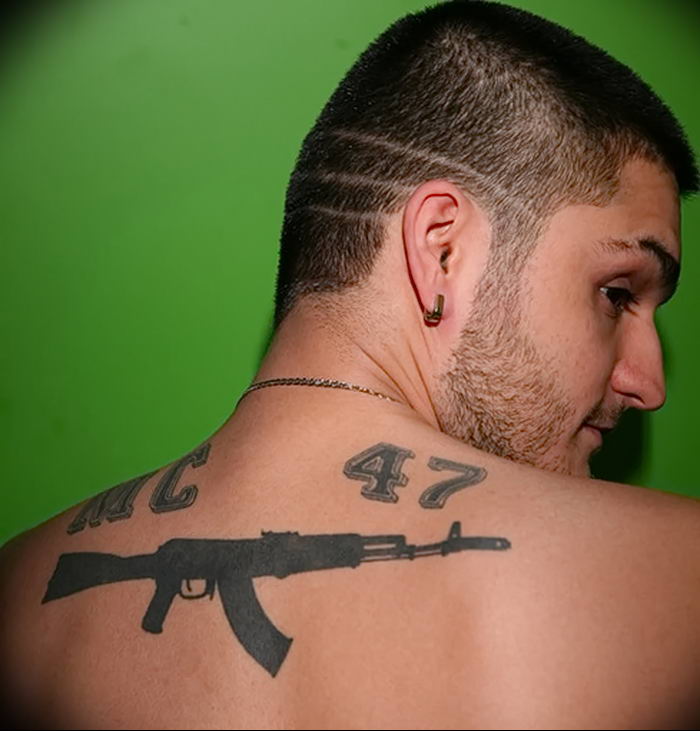 photo tattoo assault rifle tattoo от 05.09.2018 №045 - drawing example - tattoovalue.net