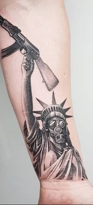 photo tattoo assault rifle tattoo от 05.09.2018 №051 – drawing example – tattoovalue.net