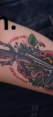 photo tattoo assault rifle tattoo от 05.09.2018 №054 – drawing example – tattoovalue.net