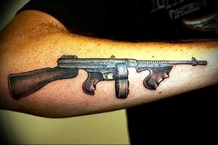 photo tattoo assault rifle tattoo от 05.09.2018 №056 - drawing example - tattoovalue.net