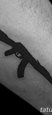 photo tattoo assault rifle tattoo от 05.09.2018 №058 – drawing example – tattoovalue.net