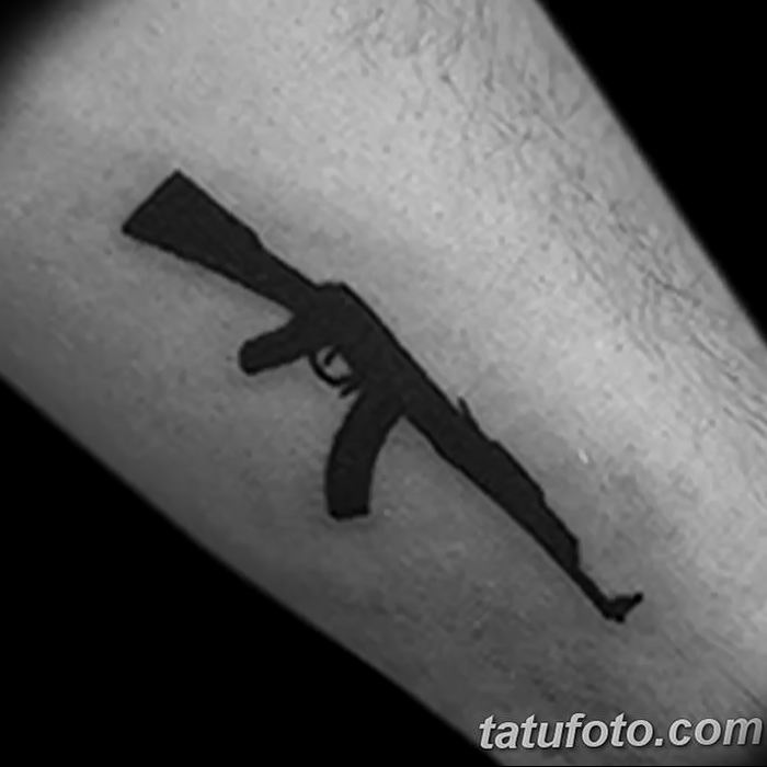 photo tattoo assault rifle tattoo от 05.09.2018 №058 - drawing example - tattoovalue.net