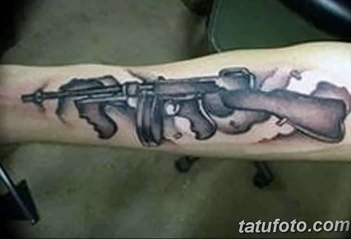photo tattoo assault rifle tattoo от 05.09.2018 №059 - drawing example - tattoovalue.net