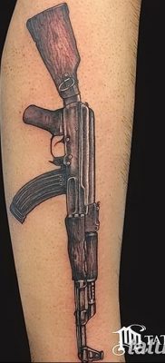photo tattoo assault rifle tattoo от 05.09.2018 №061 – drawing example – tattoovalue.net