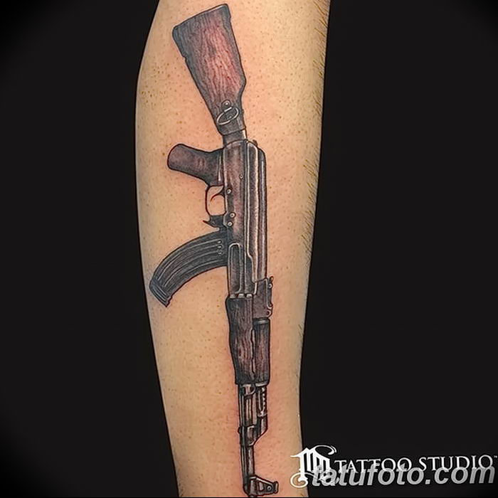 photo tattoo assault rifle tattoo от 05.09.2018 №061 - drawing example - tattoovalue.net