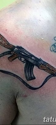 photo tattoo assault rifle tattoo от 05.09.2018 №062 – drawing example – tattoovalue.net