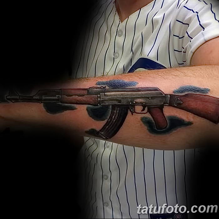 photo tattoo assault rifle tattoo от 05.09.2018 №063 - drawing example - tattoovalue.net