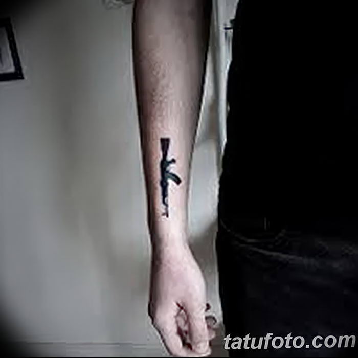 photo tattoo assault rifle tattoo от 05.09.2018 №066 - drawing example - tattoovalue.net
