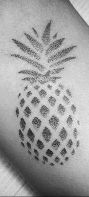 photo tattoo pineapple от 10.09.2018 №003 – example of drawing a tattoo – tattoovalue.net