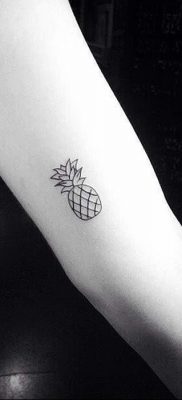 photo tattoo pineapple от 10.09.2018 №004 – example of drawing a tattoo – tattoovalue.net