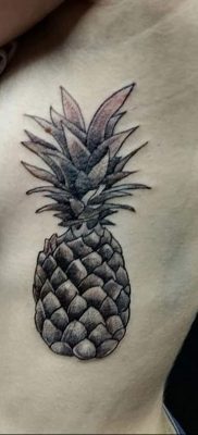 photo tattoo pineapple от 10.09.2018 №007 – example of drawing a tattoo – tattoovalue.net