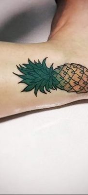 photo tattoo pineapple от 10.09.2018 №009 – example of drawing a tattoo – tattoovalue.net